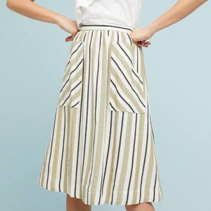 Anthropologie Luria Striped Skirt